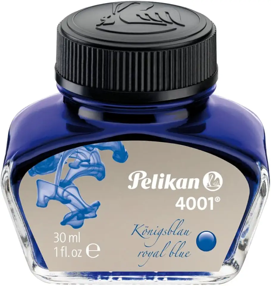 Pelikan Tinta Para Caneta Tinteiro 4001 Azul Royal 30Ml, Azul Royal