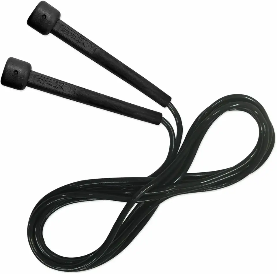 Corda de Pular Muvin Basics Tamanho Ajustável em PVC - Corda de Saltos Com Velocidade Para Treino Funcional - Exercícios - Cross Training - Academia - Tamanho Máximo 3,15 Metros