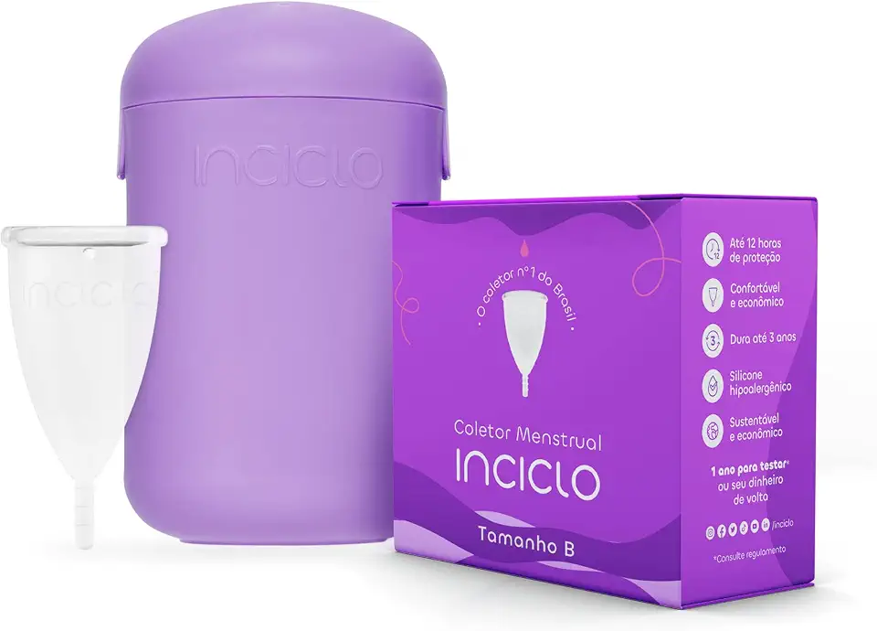 Coletor Menstrual Inciclo + Cápsula Esterilizadora Lavanda (B (de 20 a 29 anos))