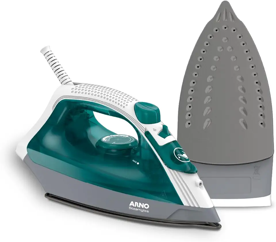Ferro a Vapor Arno Steamgliss com Base Antiaderente, 1200W, Verde, FSGP 220V
