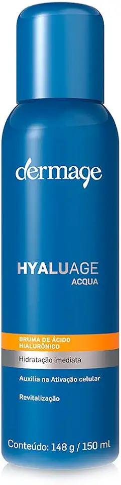 Hyaluage Acqua, Bruma Facial Dermatológica, Ácido Hialurônico de Alto Peso Molecular, Pele Hidratada e Radiante, Fórmula Hipoalergênica, 150ml