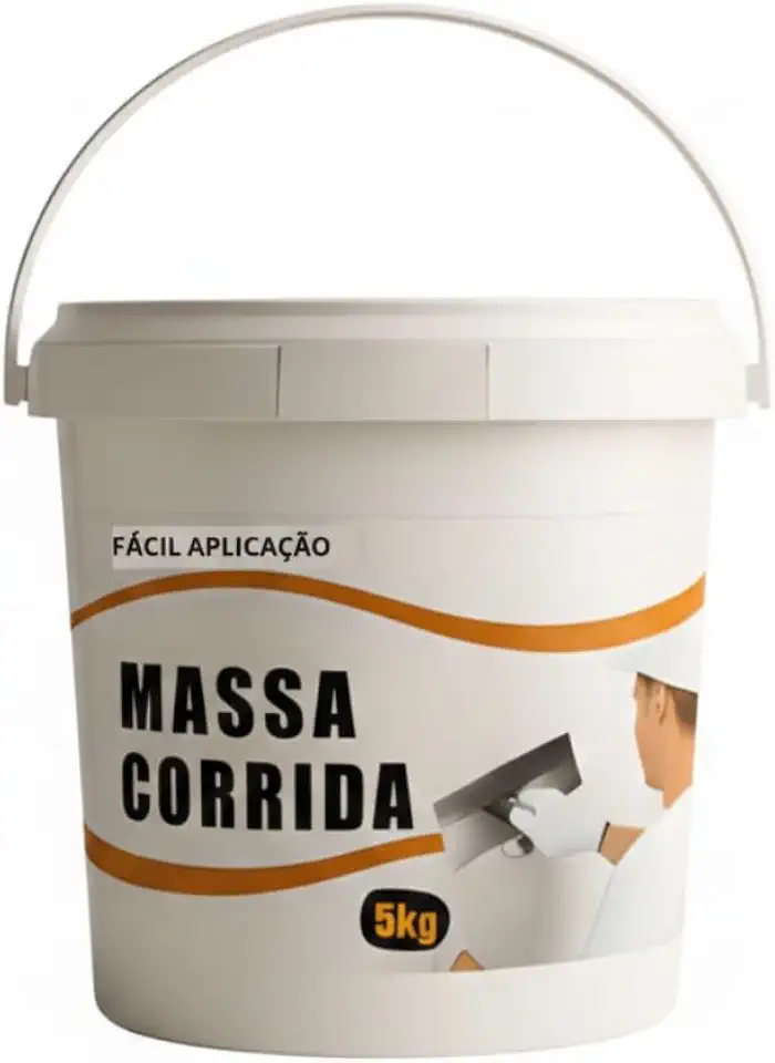Massa Corrida PVA Interna 5kg Pronta para Uso Alta Aderência Rendimento e Acabamento Liso