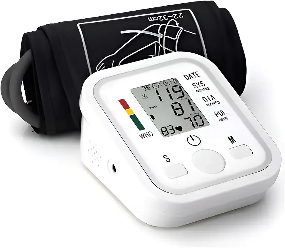 Medidor Monitor de Pressão Arterial Digital de Braço - Aparelho Medição Precisa e Automática Sistolica, Diastolica, Pulso - Com voz em Português Premium Hytalux