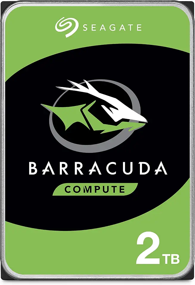 Seagate Disco rígido interno BarraCuda 2TB – 3,5 polegadas SATA 6Gb/s 7200 RPM 256MB Cache – Embalagem sem frustração (ST2000DM008/ST2000DMZ08)