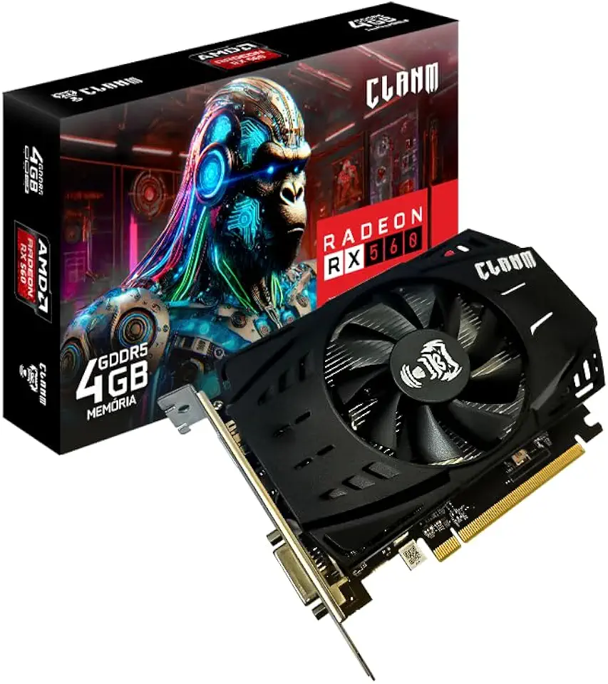 Placa de Vídeo Redeon RX 560 4GB GDDR5 256-bit 1125MHz – HDMI/DP/DVI – Alto Desempenho