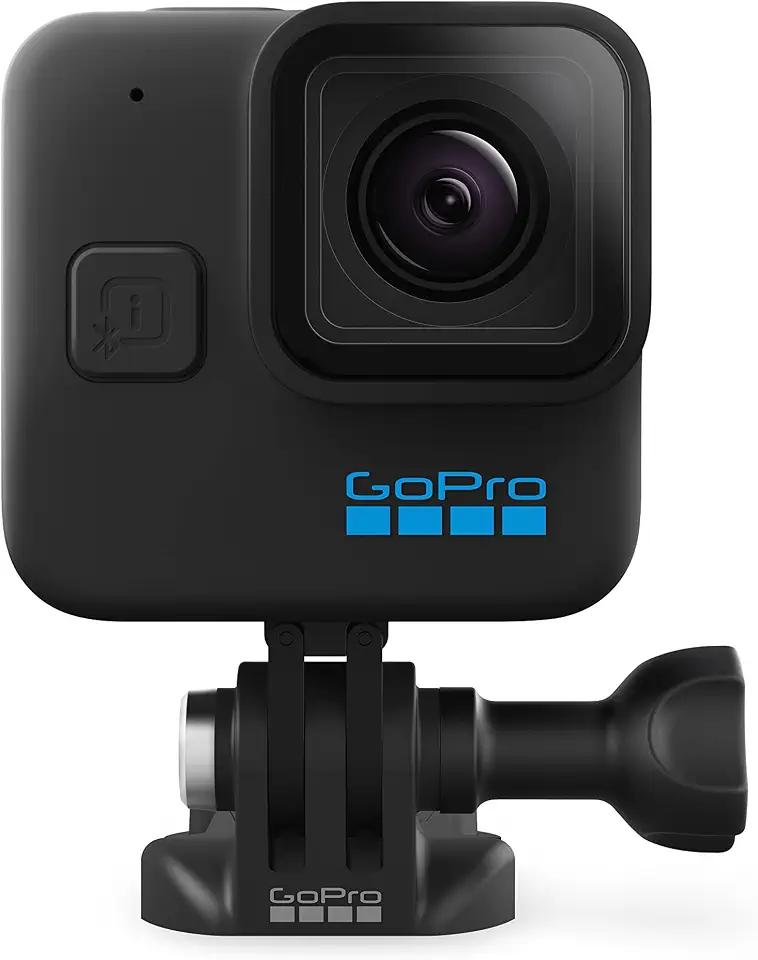 GoPro HERO11 Black Mini - Câmera de Ação Compacta à prova d'água 10m, Vídeo Ultra HD 5.3K60, Captura de quadros de 24,7MP, Transmissão ao vivo 1080p, Hypersmooth 5.0, TimeWarp 3.0 em 5.3k