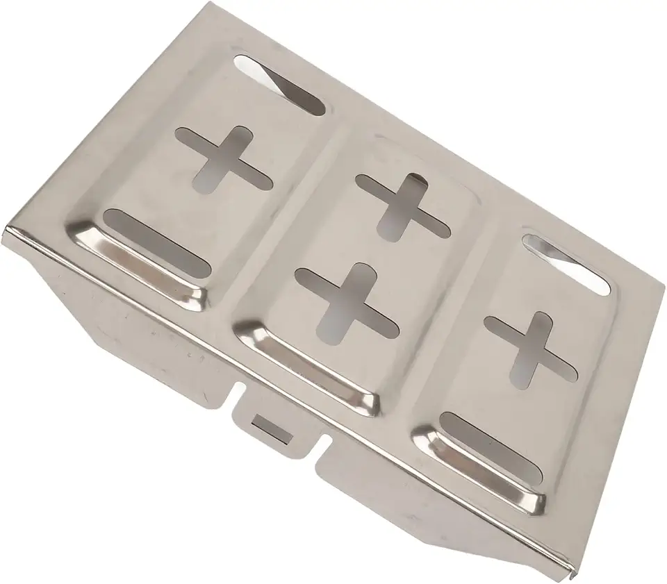 Tbest Bandeja de Bateria de Aço Inoxidável, Suporte Universal para Bateria de Carro Resistente, Bandeja de Montagem Com Parafusos de Fixação, Serve para Baterias de Tamanho Padrão