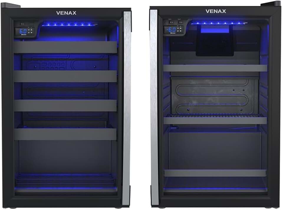 Cervejeira + Adega Venax Blue Light e Piubella 100 Preto 127V