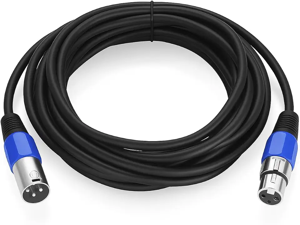 Cabo De Microfone Xlr Macho Para Xlr Femea 5m Metros
