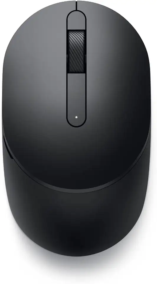 Mouse sem fio Dell MS3320W, 1.600 DPI, 3 botões, Design Ambidestro, Dual de 2.4 GHz e Bluetooth 5.0, Pilha AA, Preto