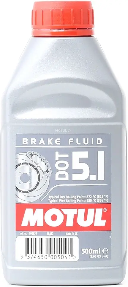 Motul - Fluido de freio sintético DOT 5.1 (500ml) | Alto desempenho, excelente estabilidade térmica e anticorrosão | Ideal para ABS e uso diário/competição
