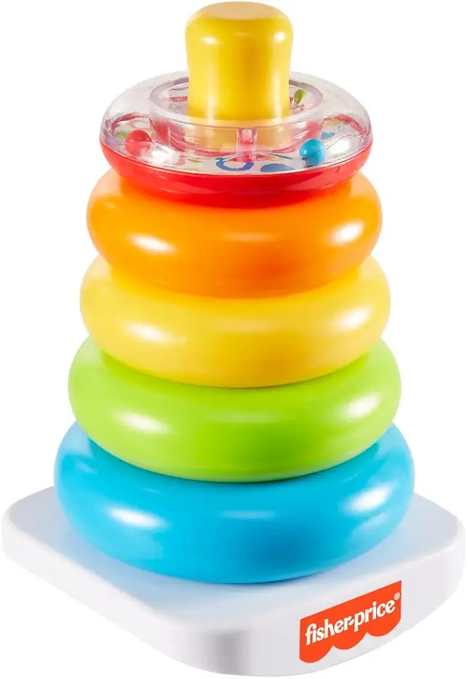 Fisher-Price Brinquedo para Bebês Pirâmide de Argolas para crianças a partir de 6 meses
