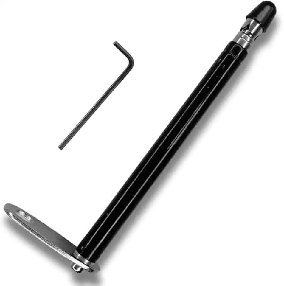 Antena Corta linha de Pipa 7 Est P/Retrovisor Inox (Preta) IMPORT PREMIUM
