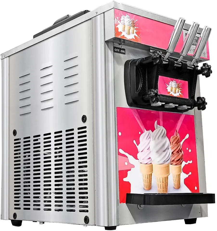 Máquina de Sorvete Expresso 3 Sabores Inox Conservação Noturna - 220v