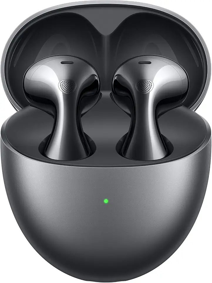 Fone de Ouvido Sem Fio, HUAWEI FreeBuds 6, Som Verdadeiro com Driver Duplo, Chamadas Estáveis e Claras, Uso Adaptável à Orelha, Cancelamento de ruído ANC de Encaixe Aberto, Preto