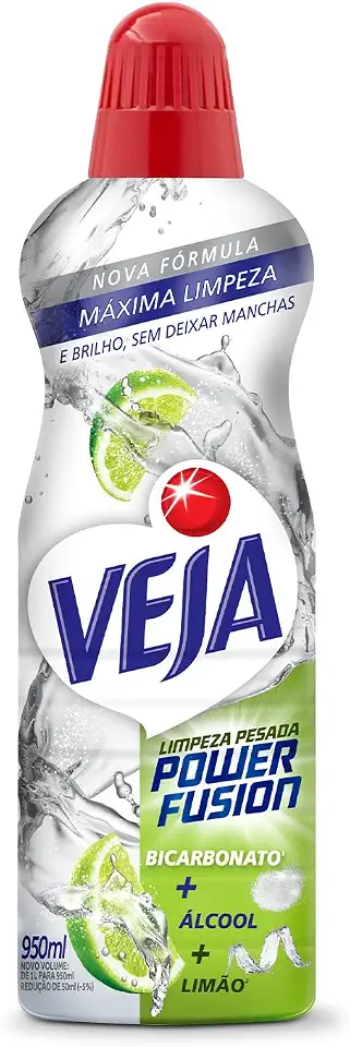 Veja Limpeza Pesada Power Fusion Limão Limpador de Pisos 950ml