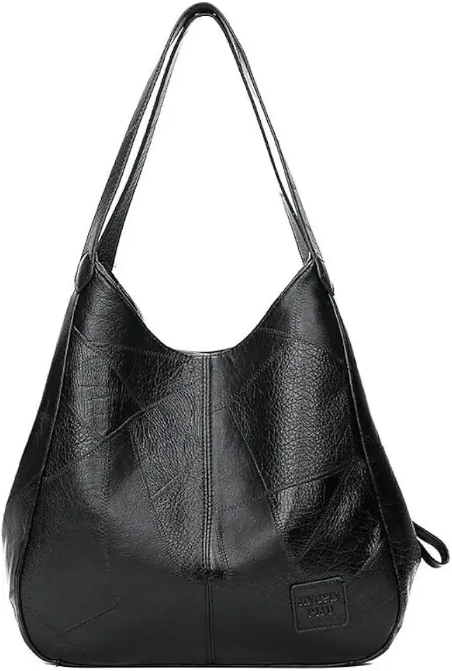 Bolsa Feminina de Ombro Grande em Couro PU, Bolsa Sacola Elegante e Leve para o Dia a Dia, Bolsa de Mão Estilo Tote para Compras e Trabalho