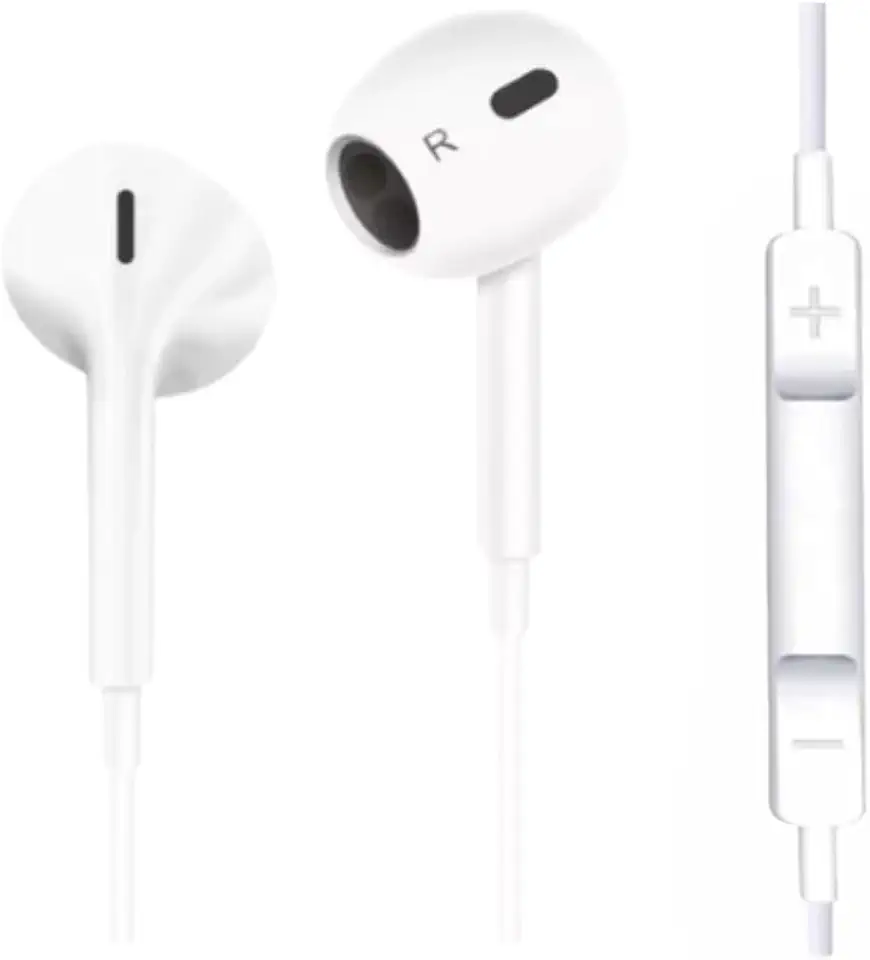 Fone de Ouvido com Fio 3ª Geração, Qualidade Premium. Compatível com Lightning, IOS. Compatível com iPhone 5, 6, 7, 8, X, 11, 12, 13 e 14.