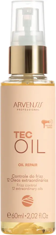 Arvensis – Finalizador Oil Repair Tec Oil 45ml | Reparação Instantânea, Brilho e Maciez para Pontas Ressecadas