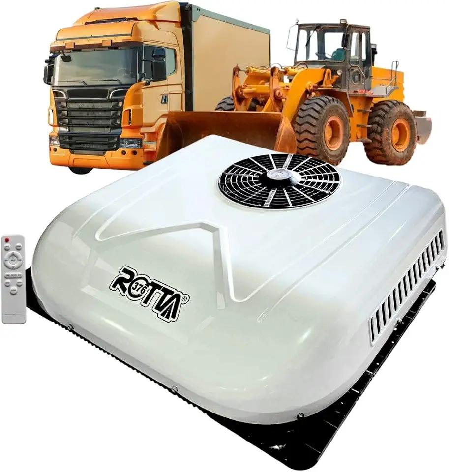 Kit Ar Condicionado Teto Motorhome Caminhão Van Trailer Elétrico Portátil Inverter 24v 9000 BTU