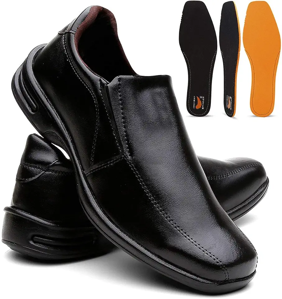 Sapato Masculino Confort Plus Leve E Macio