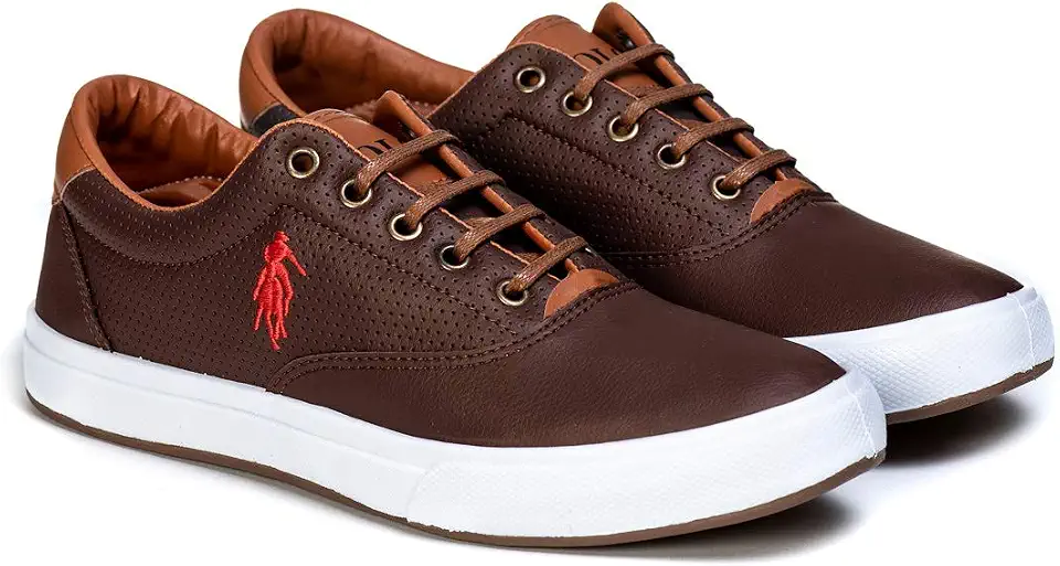 tenis masculino Polo Oldsen sapatênis casual couro sintético original