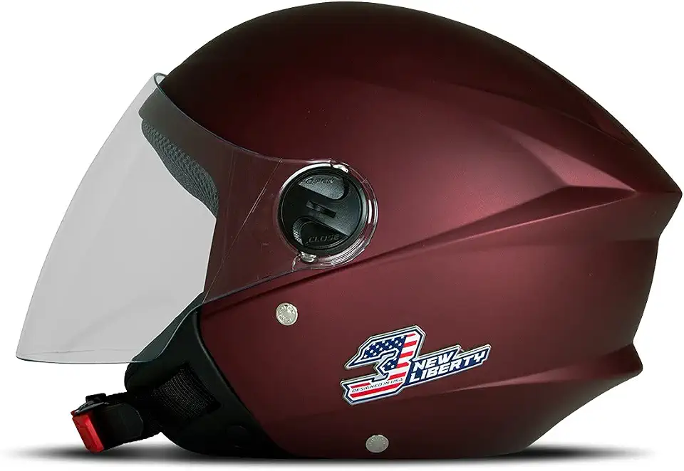 CAPACETE ABERTO PRO TORK NEW LIBERTY 3 ELITE FOSCO VERMELHO TAM. 58