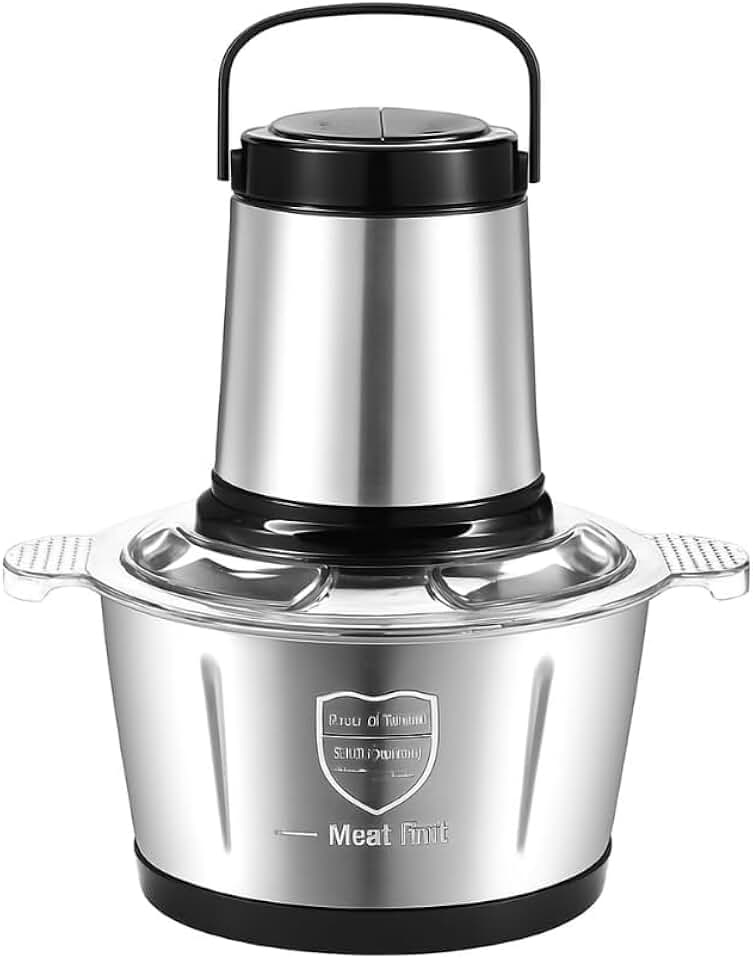 Multiprocessador Premium Potente 850W com 4 Lâminas - Triturador, Picador e Moedor de Alimentos Litros em Inox para Carne, Legumes, Vegetais - Base Antideslizante - 220V (2 Litros)