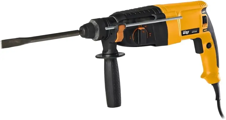 WAP Martelete Rompedor Perfurador 1/2" EMPR 900K SDS PLUS com Engate Rápido e Punho Auxiliar Multidirecional, 900W 127V