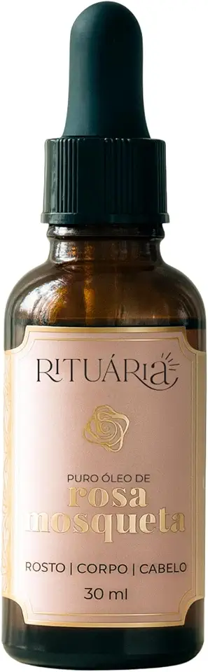 Óleo de Rosa Mosqueta Rituária 30mL, Rosa Rubiginosa, Puro e Prensado à frio