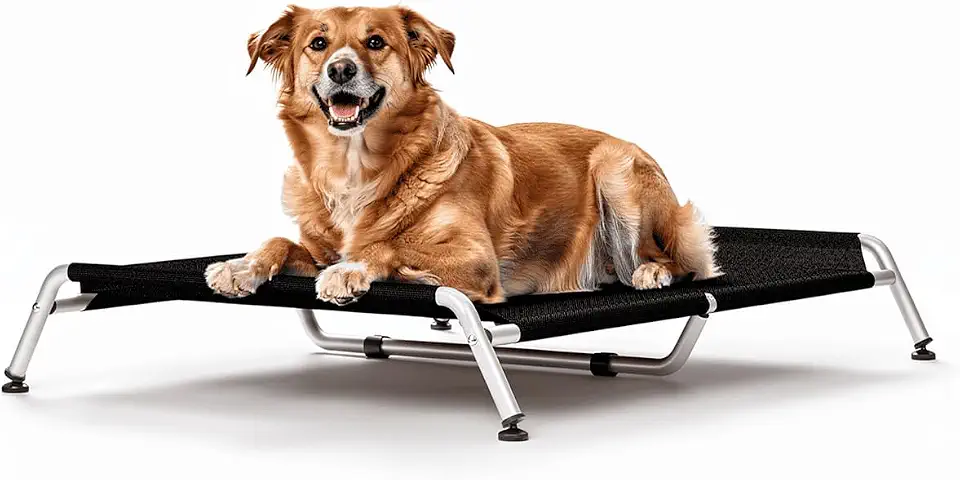 Cama Suspensa Elevada Pet para Cachorro Leve Resistente Aluminio 90x60cm Tamanho G Suporta Até 50kg Nice Bed Dogets