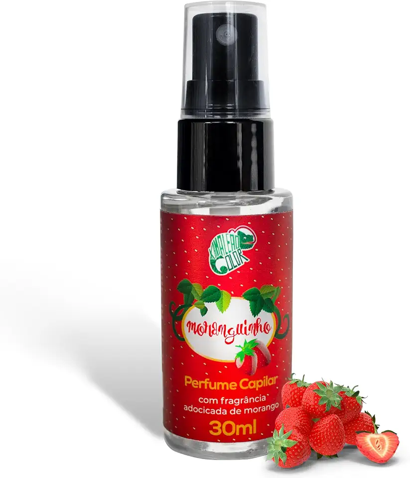 Kamaleão Color – Perfume Capilar Moranguinho - Fragrância Adocicada de Morango – 30ml