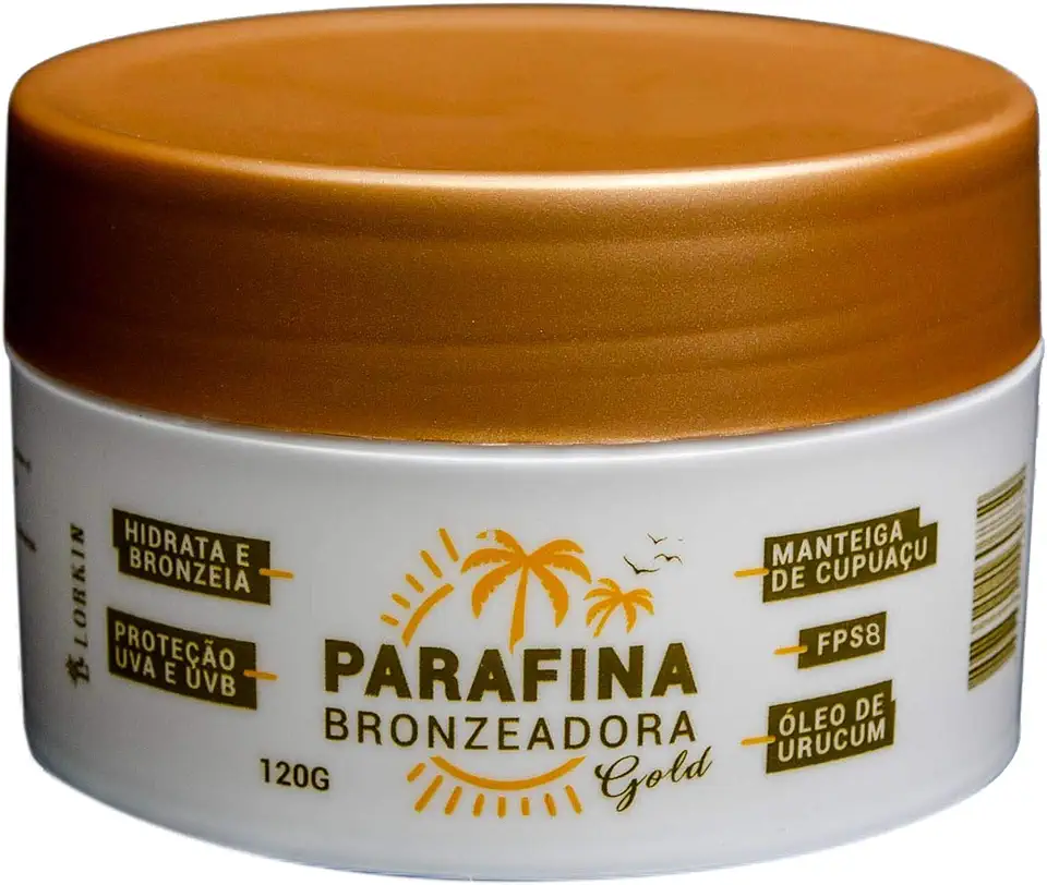 Parafina Bronzeadora GOLD 120g Lorkin FPS8