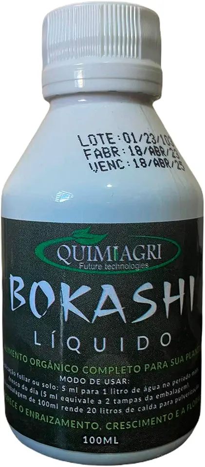 Adubo Concentrado Bokashi 100ml - Fertilizante Organico