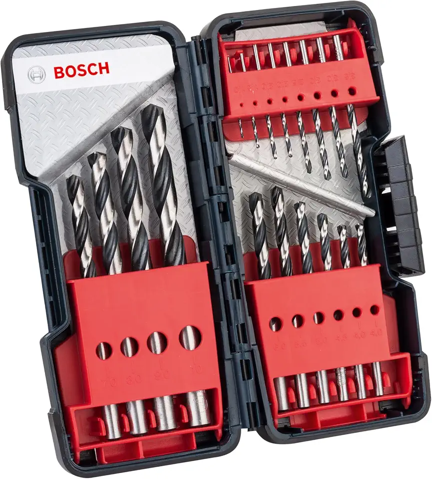 Bosch JogoBroca Metal HSS-PointTeQ ToughBox 1-10mm 18 peças
