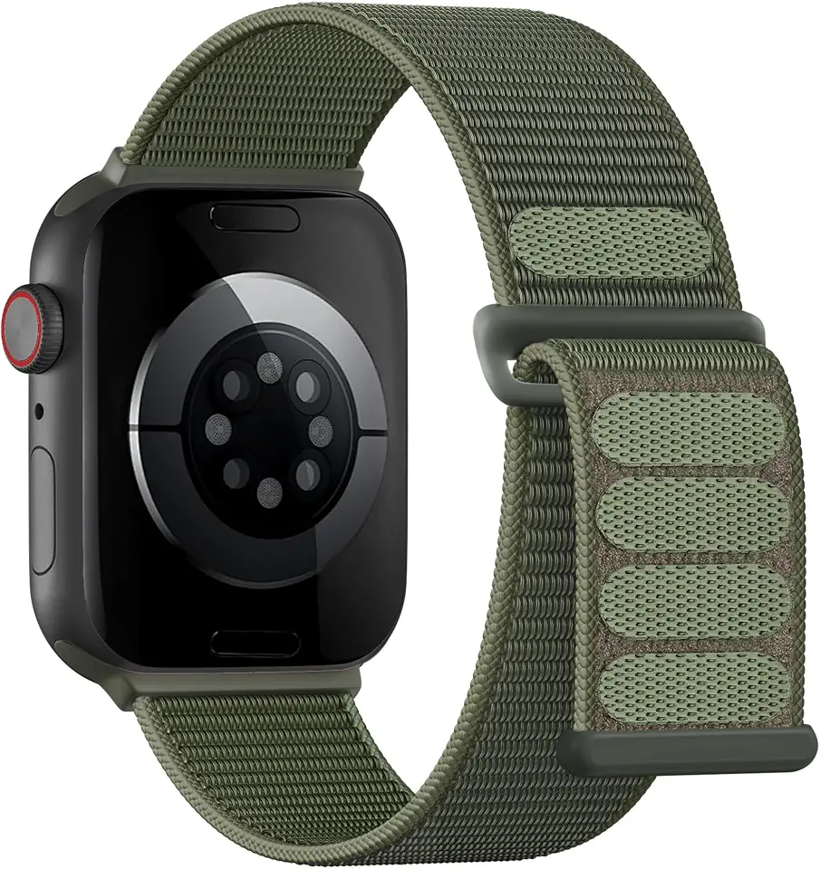 Pulseira de Nylon Lenrao, Esportiva, Unissex, Fecho de Laço, Compatível com Apple Watch de 38/40/41/42/44/45/46/49 mm, para iWatch Séries 11/10/9/8/7/6/5/4, Ultra SE 3/2/1