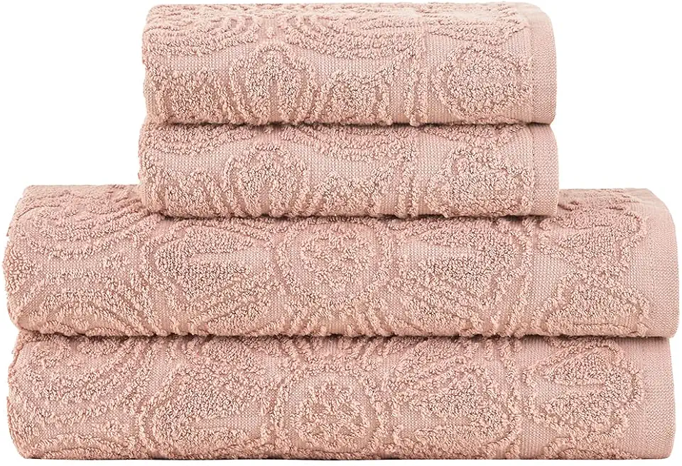 Buddemeyer Jogo de toalhas Florentina Extra Soft Banho Rose 4 peças