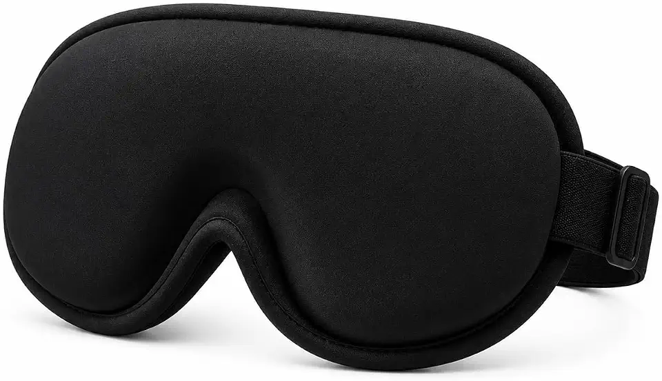 Máscara de Dormir Blackout 3D Anatômica com Ajuste Confortável – Bloqueio Total de Luz, Leve, Macia e Respirável para Sono Profundo, Viagens, Meditação e Relaxamento