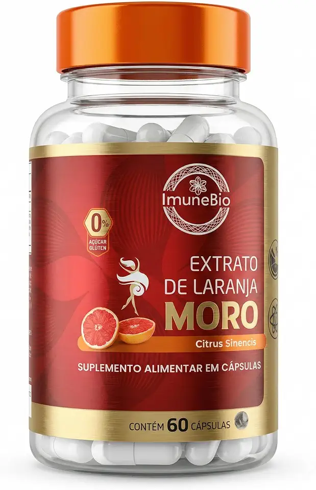 Extrato de Laranja Moro Morosil- 540 Mg + Antocianinas 60 Caps. Premium ImuneBio