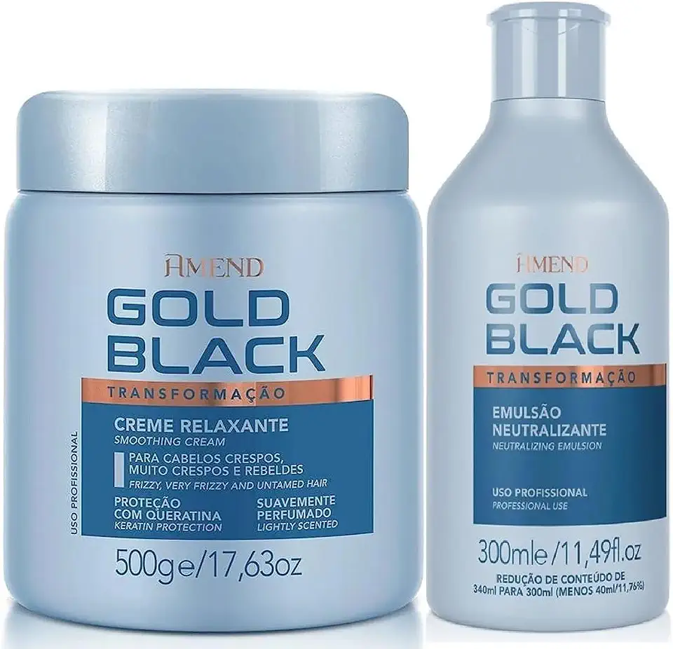 Creme Alisante 500g + Loção Neutralizante De Amônia - Amend