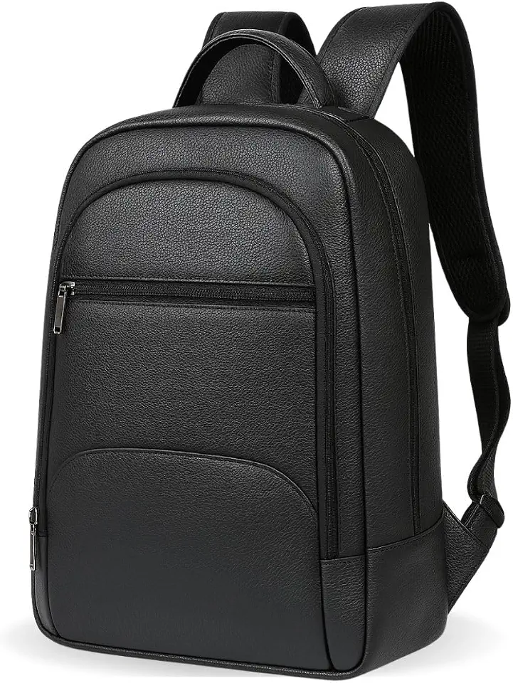 Mochila Masculina Couro Legítimo Notebook até 15.6 Polegadas Executiva Slim Premium Luxo MONOLO