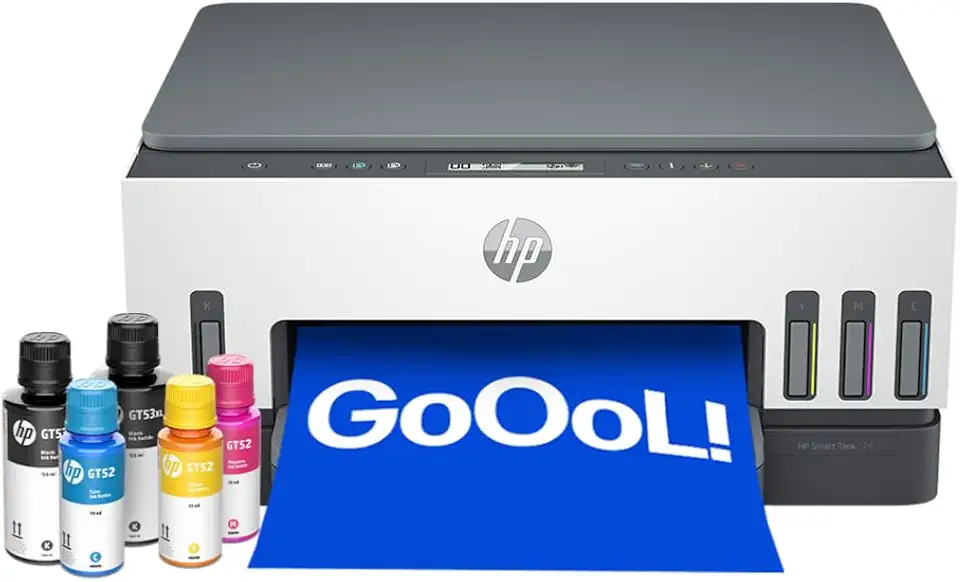 Impressora Multifuncional HP Smart Tank 724 Tanque de Tinta Colorida Wi-Fi Scanner Duplex. Funções: Imprimir, Copiar, Digitalizar. Cor: Branco (2G9Q2A)