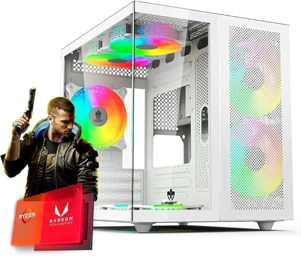 PC Gamer Hertz, Ryzen 7 5700G, Radeon™ Graphics Vega 8, 16GB Ram, Nvme 500GB, Gabinete RGB - Xpress