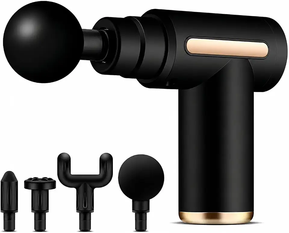 Massageador Muscular Elétrico Portátil com 4 Pontas USB (Cores Variadas)