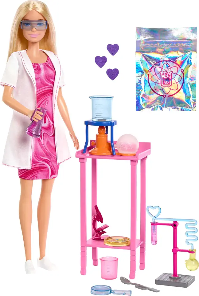 Boneca Barbie Profissões Cientista Mattel para crianças a partir dos 3 anos