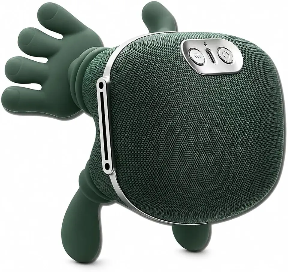 Massageador Elétrico Mãozinha com Aquecimento Recarregável USB, Portátil para Pescoço, Ombros, Costas e Lombar, Intensidade Ajustável, Verde, Uso em Casa e Trabalho