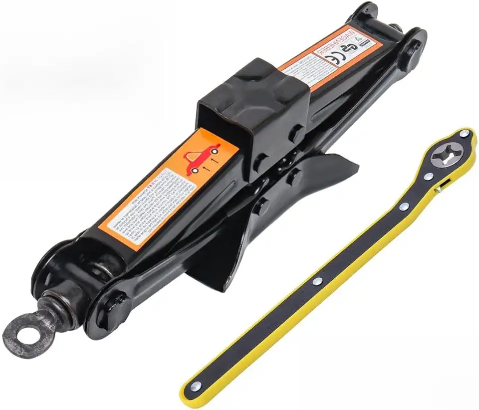 Macaco Mecânico Sanfona Universal Carro 1.5ton Chave Catraca Automotivo (Macaco C/Chave Catraca)