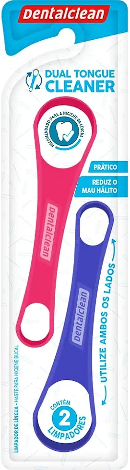Limpador de Língua Dual Tongue, Cores Sortidas