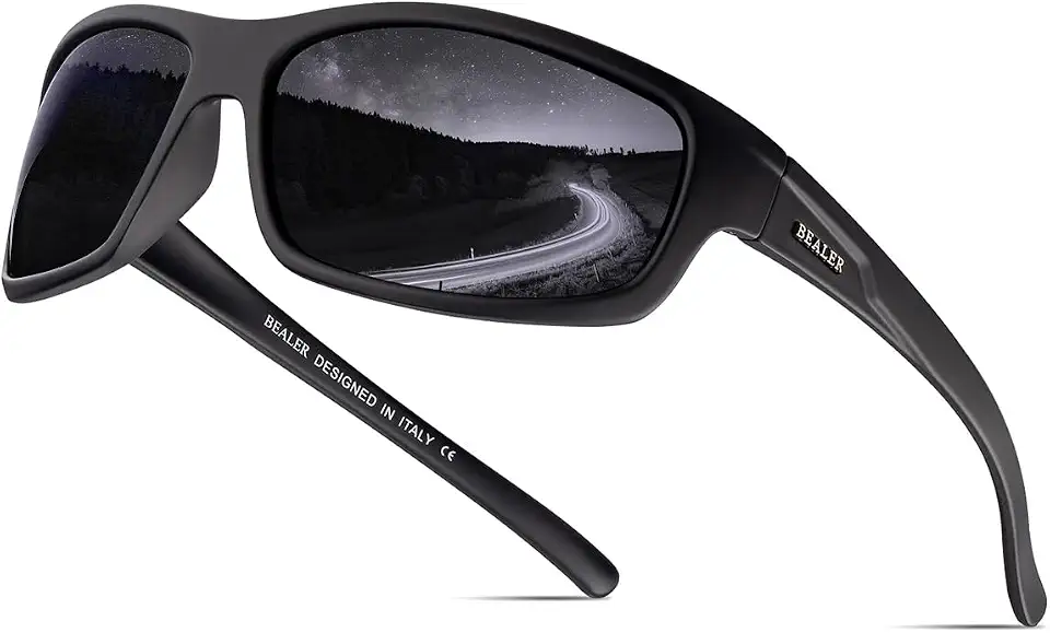 Óculos de sol esportivos polarizados para homens, leve, armação TR90, óculos de sol para dirigir, ciclismo, pesca, proteção UV