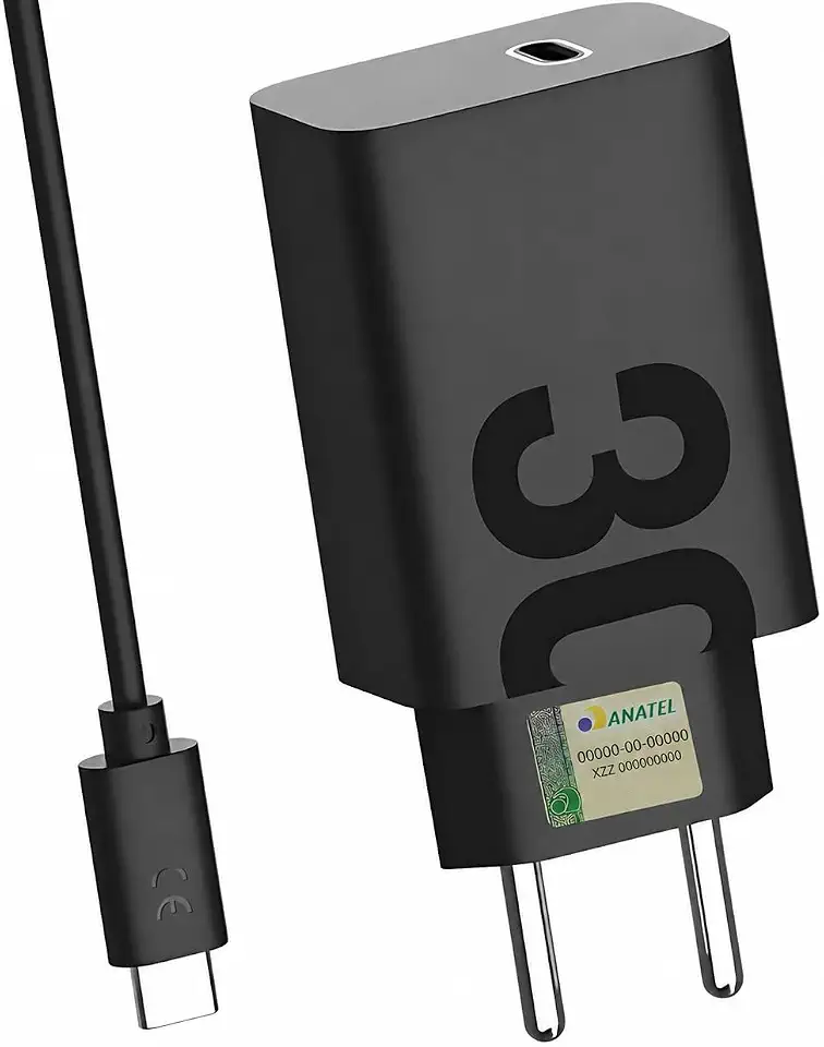 Carregador Turbo 30W USB-C – Potência Ultra Rápida com Cabo Tipo-C para Tipo-C Incluso – Compatível com iPhone 15, iPads, Samsung e Dispositivos USB-C - LAGUS IMP.